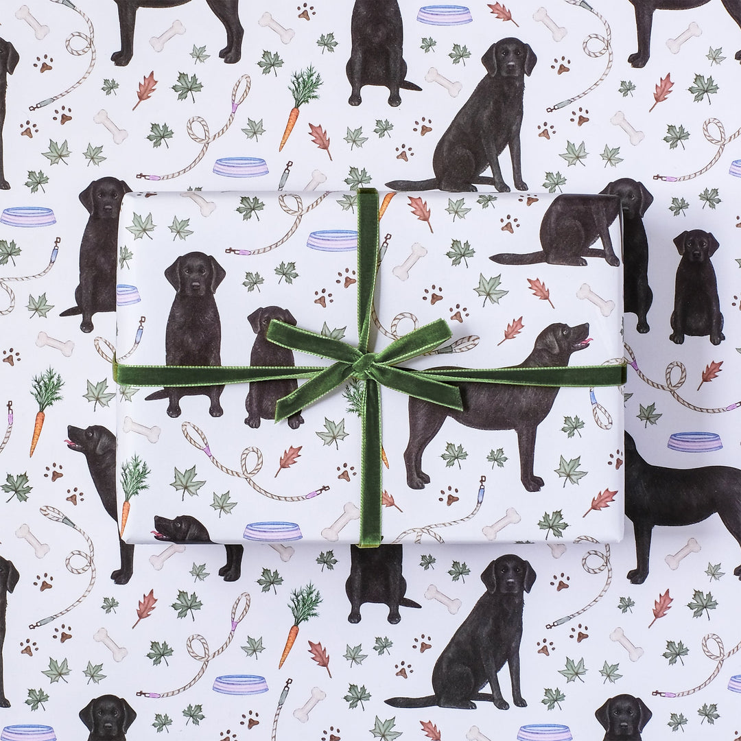 labrador wrapping paper
