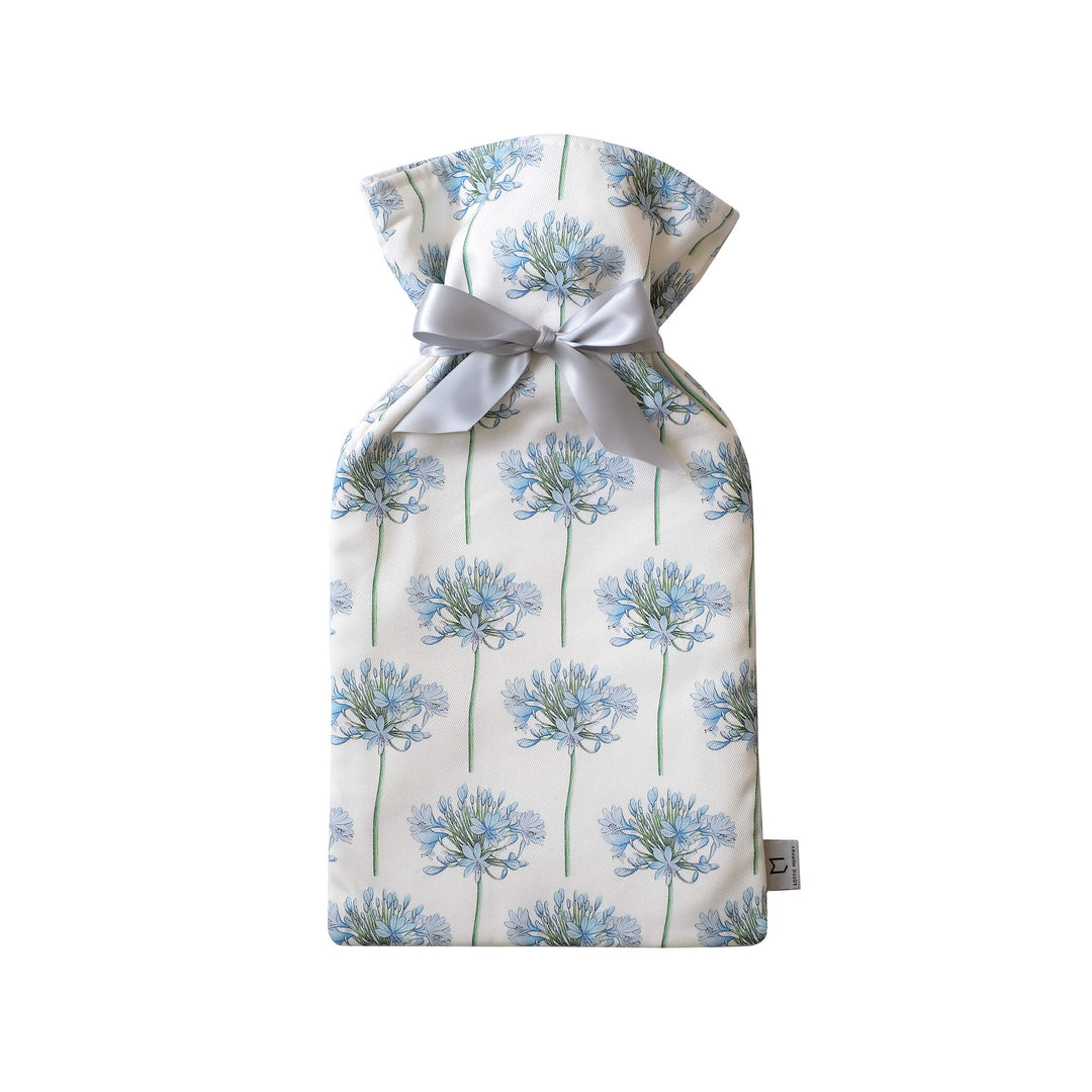 agapanthus floral hot water bottle