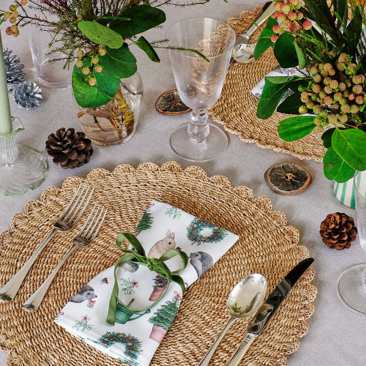 Christmas Garden Napkins (Set of 4)