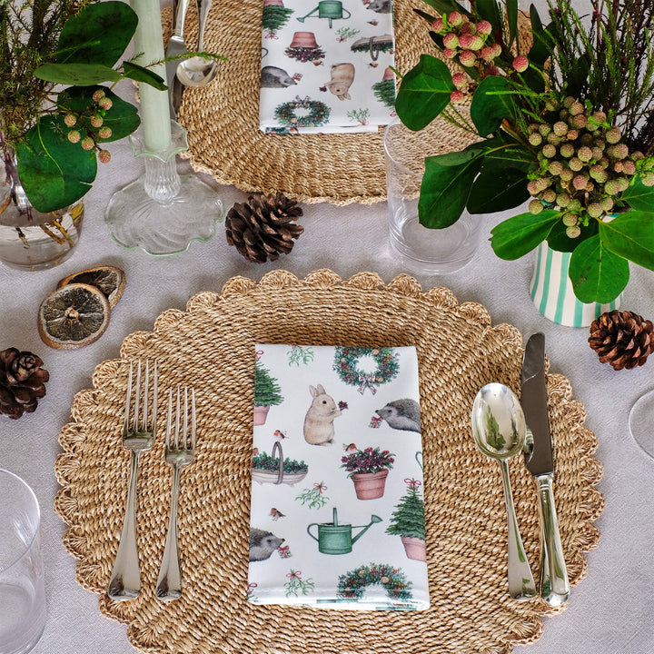 Christmas Garden Napkins (Set of 4)