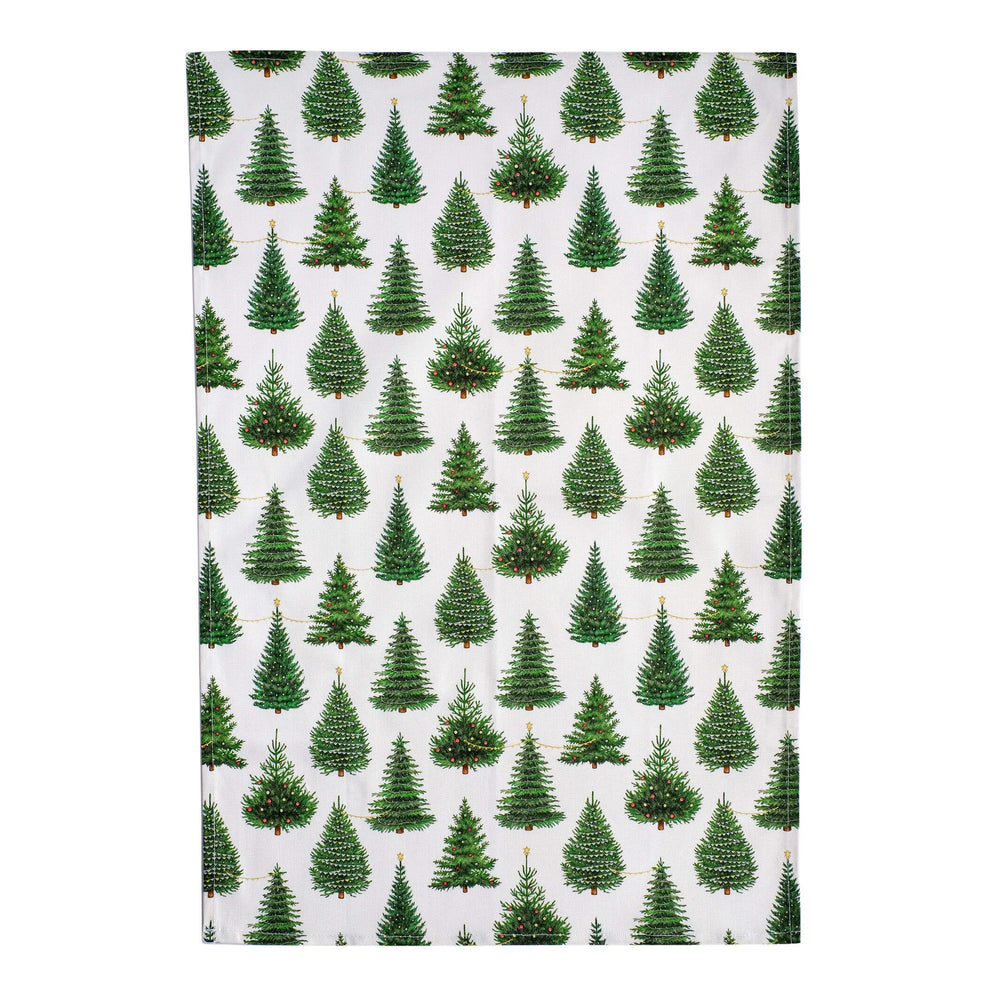 christmas tree tea towel