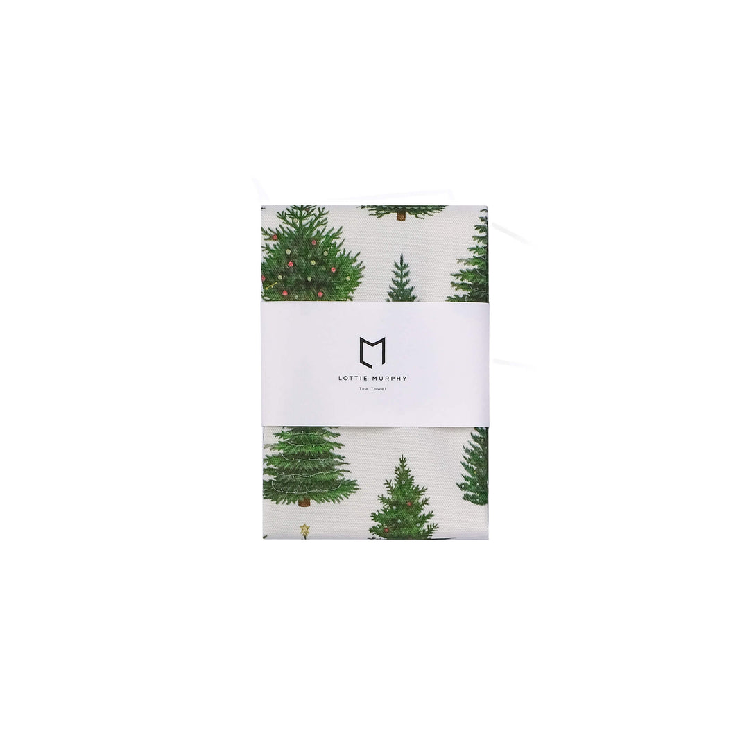 christmas tree tea towel