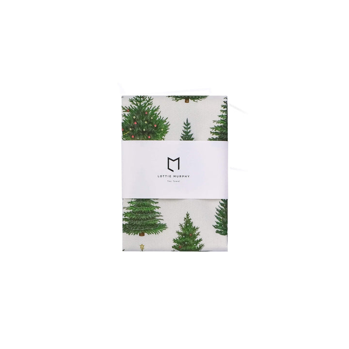christmas tree tea towel