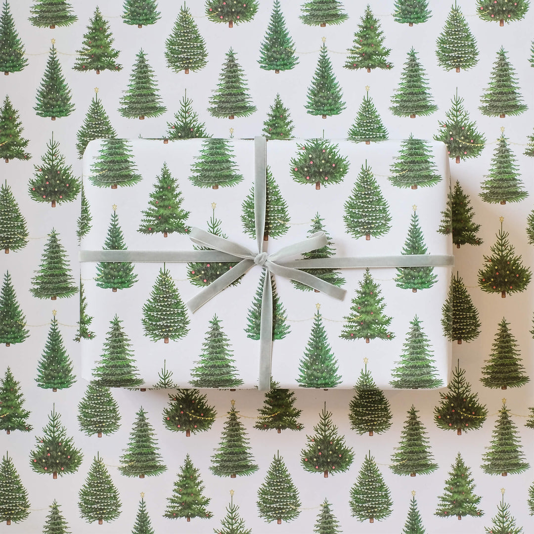 Christmas tree wrapping paper