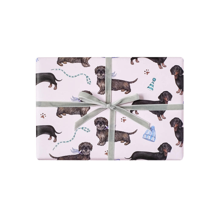 Dachshund wrapping paper