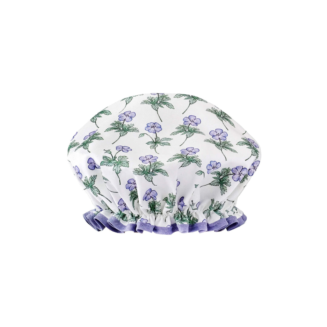 Geranium Shower Cap