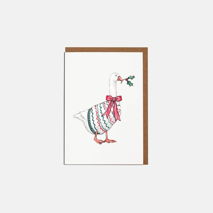 goose mini christmas card