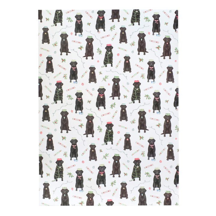 Labrador christmas wrapping paper