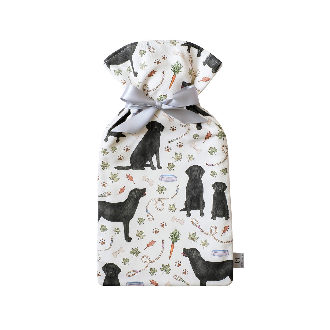 black labrador hot water bottle