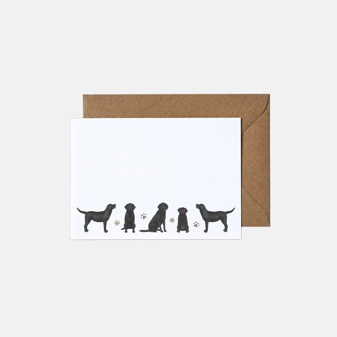 black labrador note cards