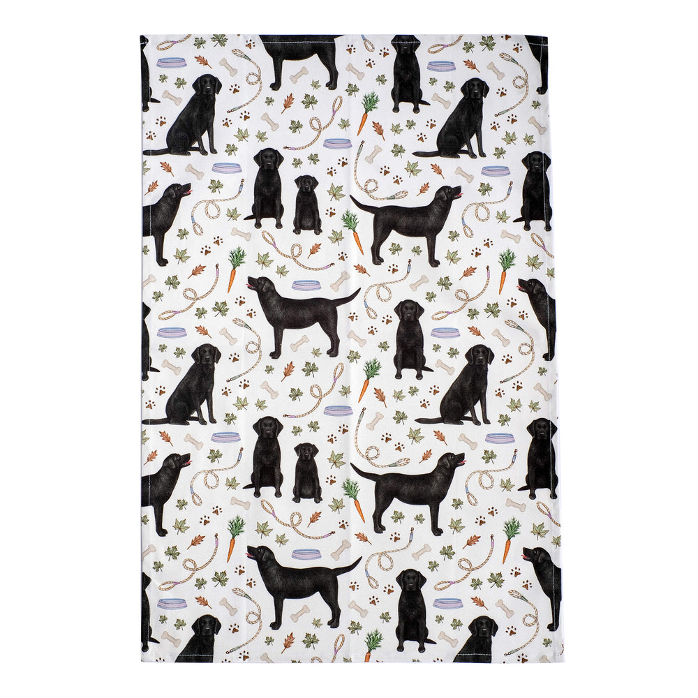 black labrador tea towel