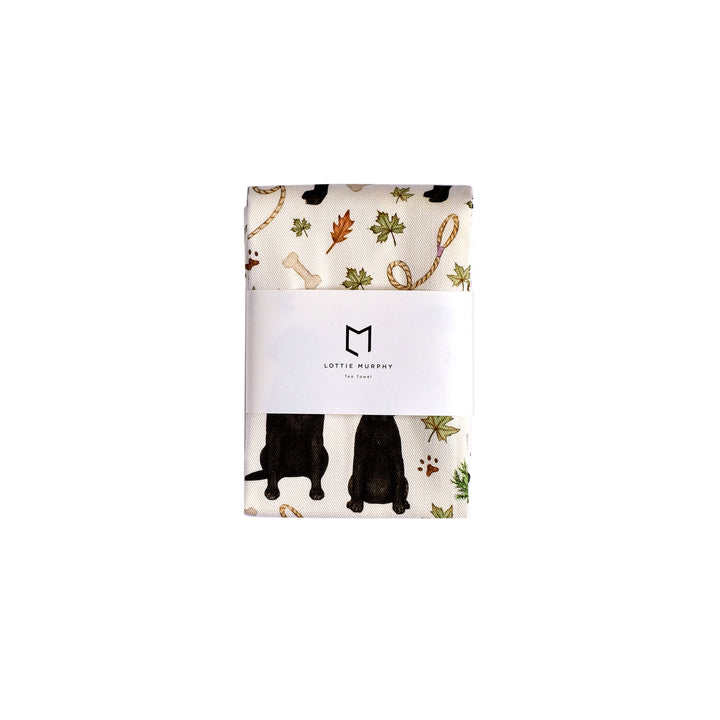 black labrador tea towel