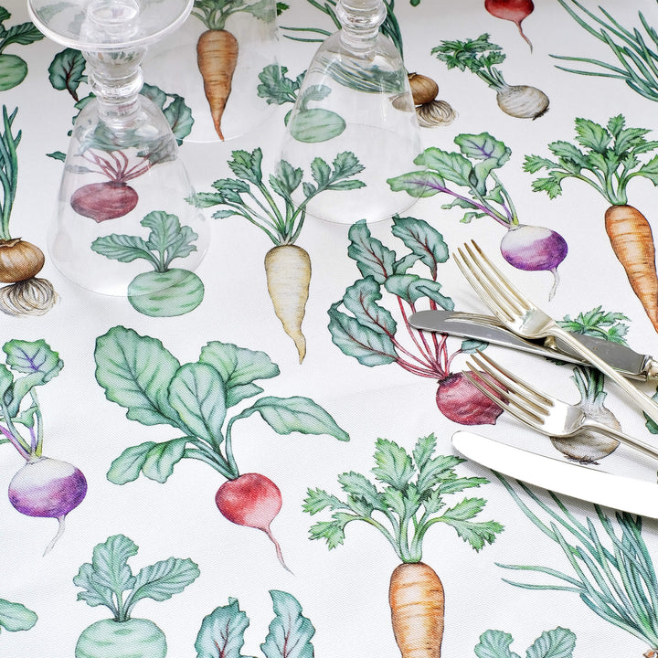 vegetable garden tea towel