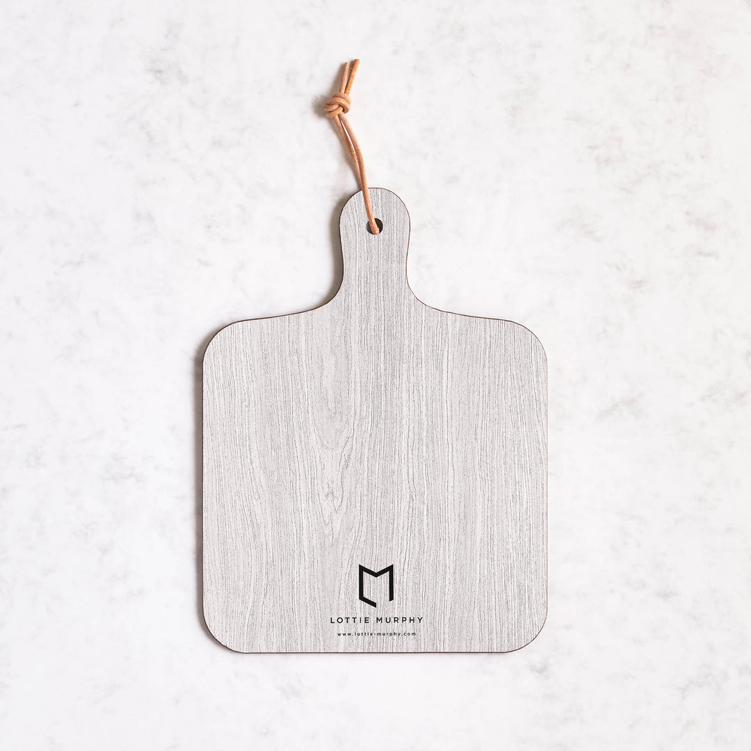 black labrador chopping board reverse