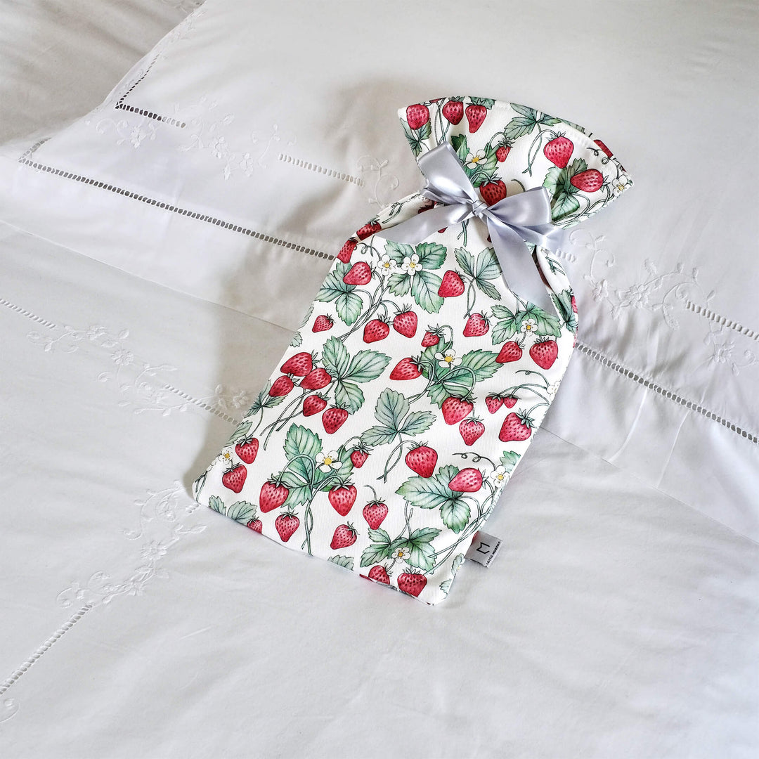 strawberry hot water bottle