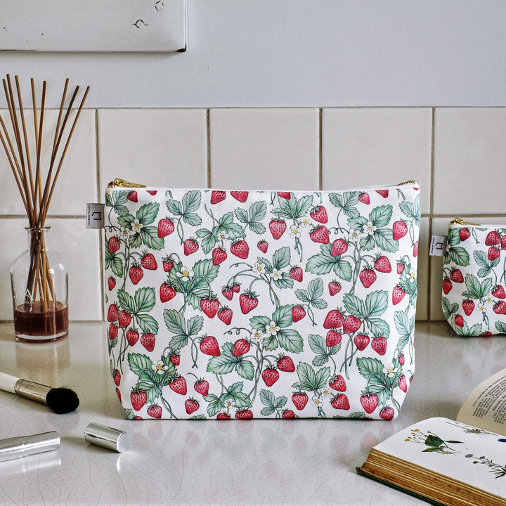 strawberry wash bag