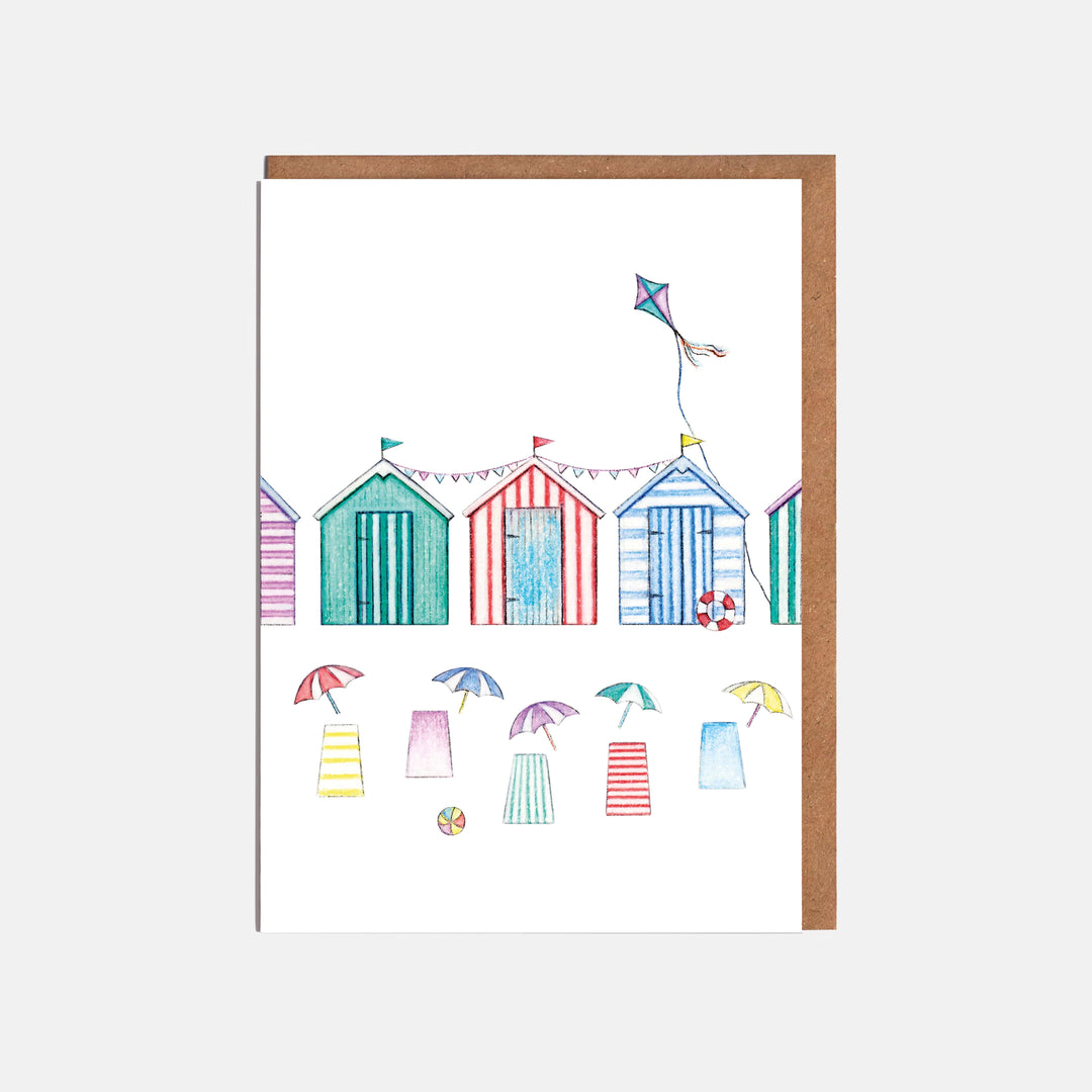 LOTTIE MURPHY Beach Huts Card AF08