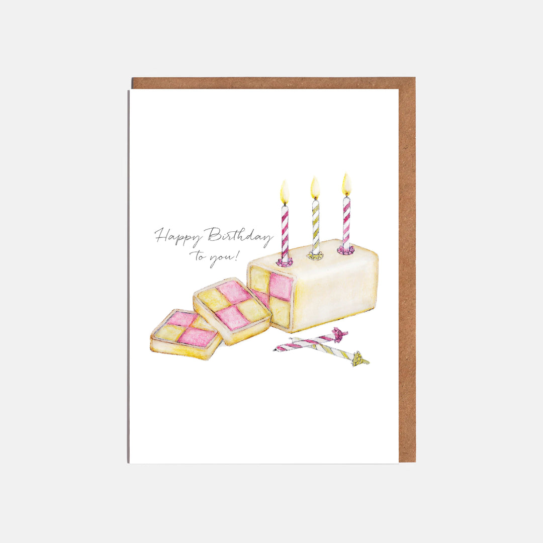 LOTTIE MURPHY Battenberg Card- Happy Birthday to you! CB01