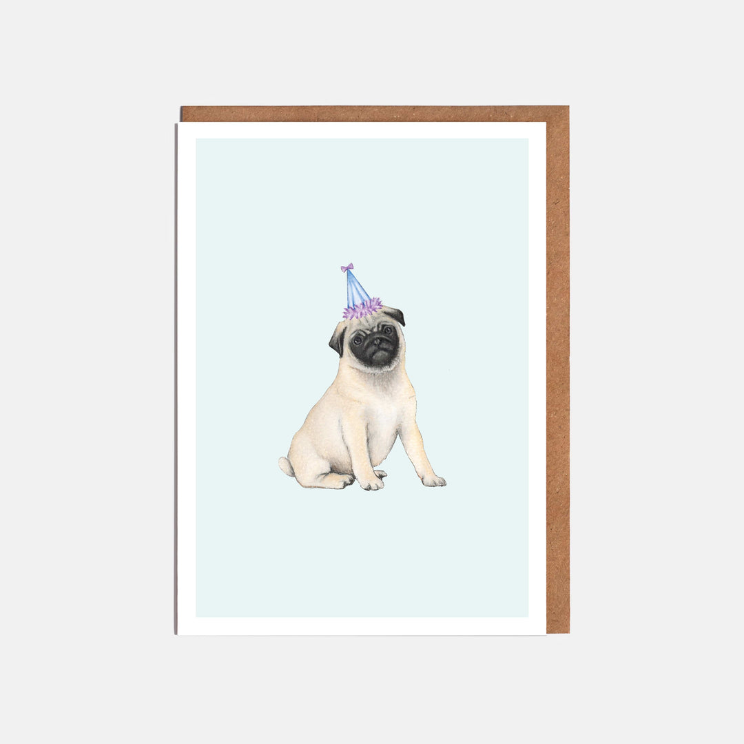 LOTTIE MURPHY Pug Dog Card DH10