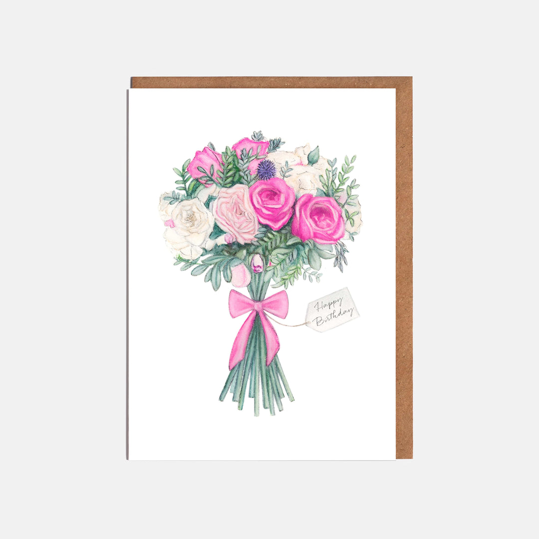 LOTTIE MURPHY Bouquet Card - Happy Birthday ST05