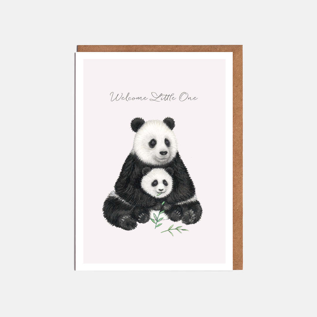 LOTTIE MURPHY Pandas New Baby Card - Welcome Little One WC31