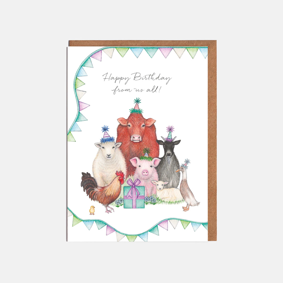 LOTTIE MURPHY Farm Card - Happy Birthday from us all! WI11