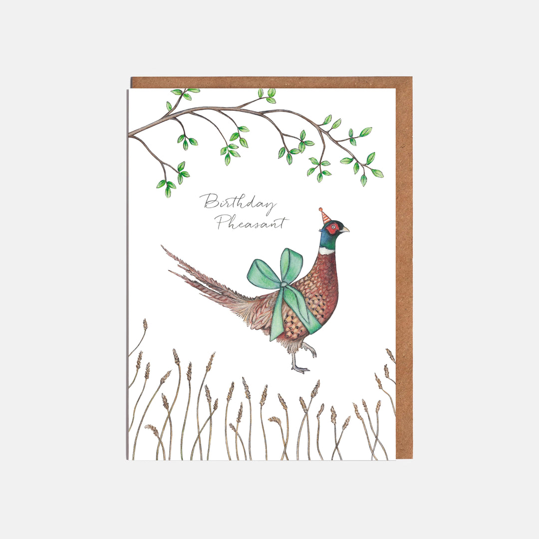 LOTTIE MURPHY Pheasant Card - Birthday Pheasant WI17