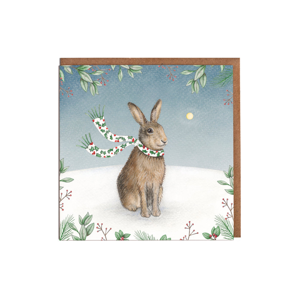 LOTTIE MURPHY Hare Christmas Card Pack MB34-P