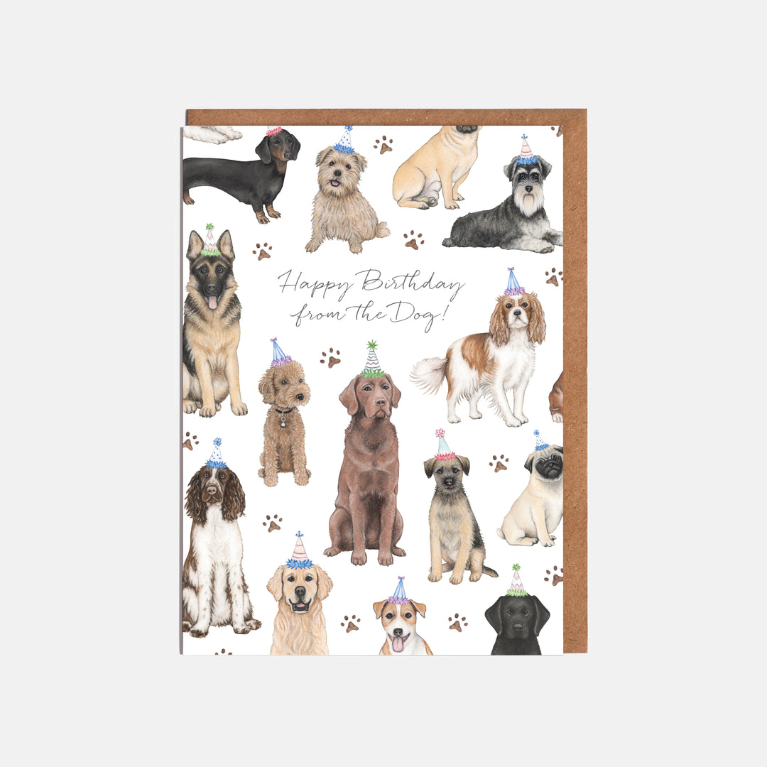 LOTTIE MURPHY Dog Birthday Card  - Happy Birthday From The Dog SP22