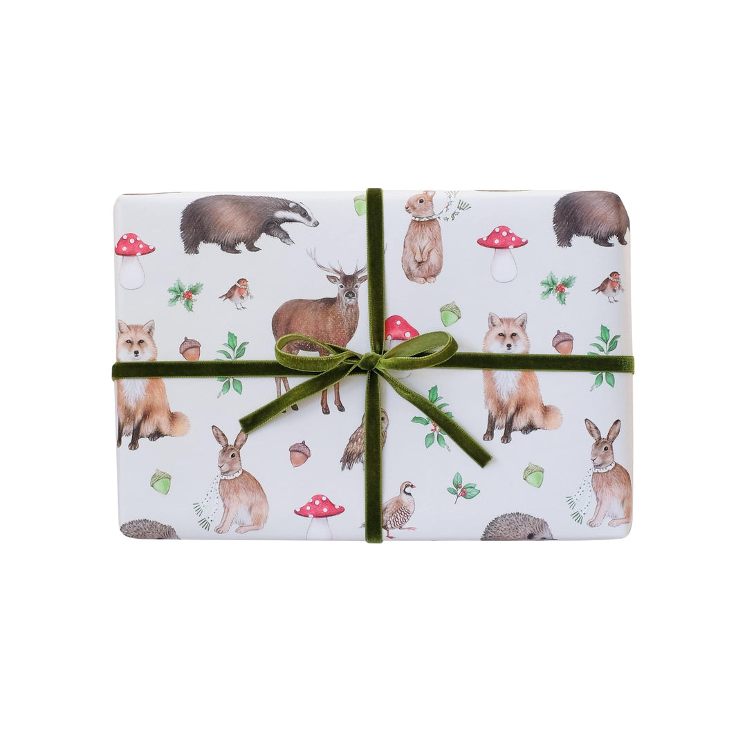LOTTIE MURPHY Woodland Animal Christmas Wrapping Paper WR02