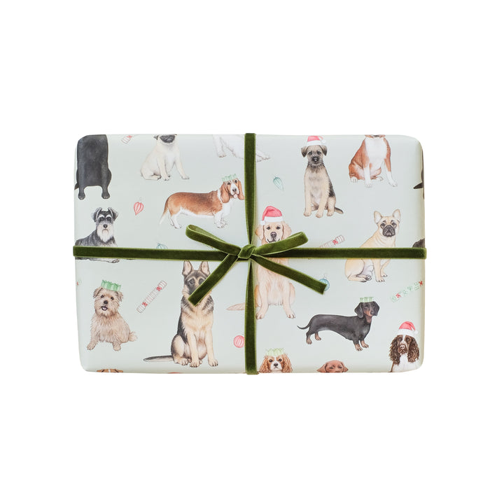 LOTTIE MURPHY Dogs in Hats Christmas Wrapping Paper WR03