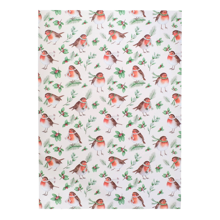 LOTTIE MURPHY Robins Christmas Wrapping Paper WR05