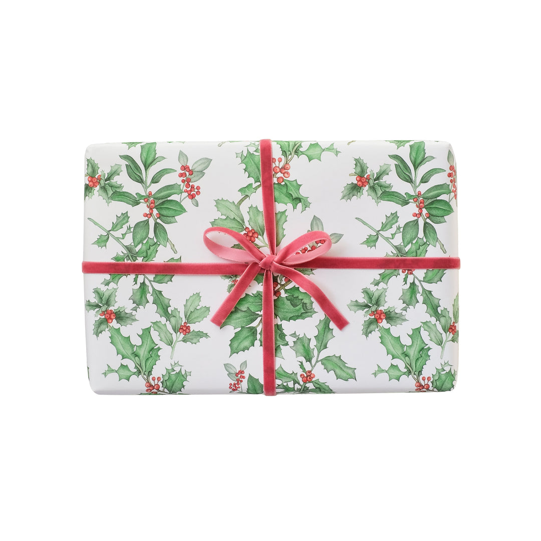 LOTTIE MURPHY Holly Christmas Wrapping Paper WR06