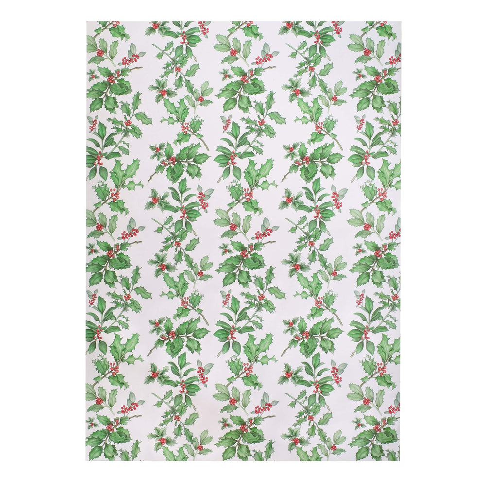 LOTTIE MURPHY Holly Christmas Wrapping Paper WR06