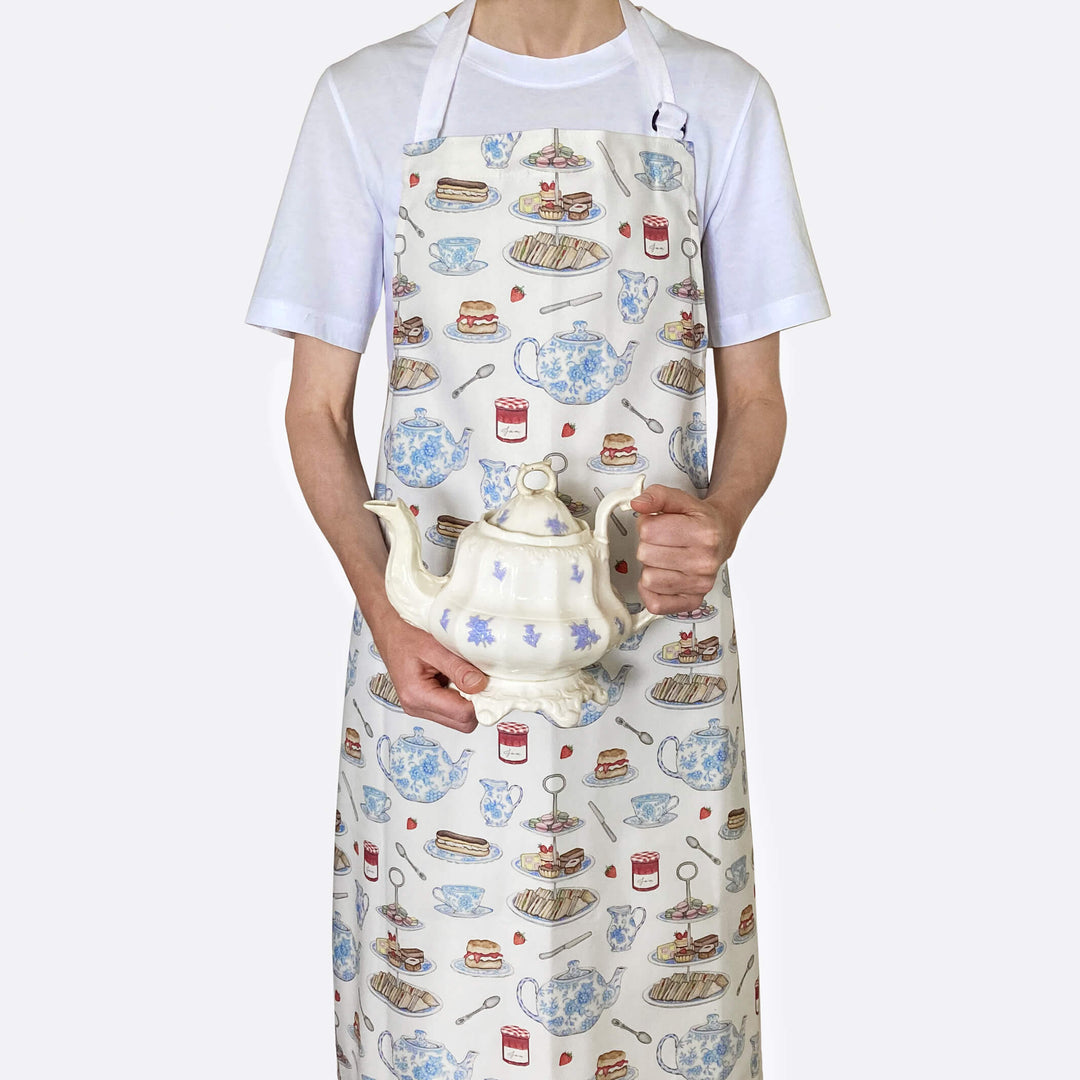 afternoon tea and cake apron