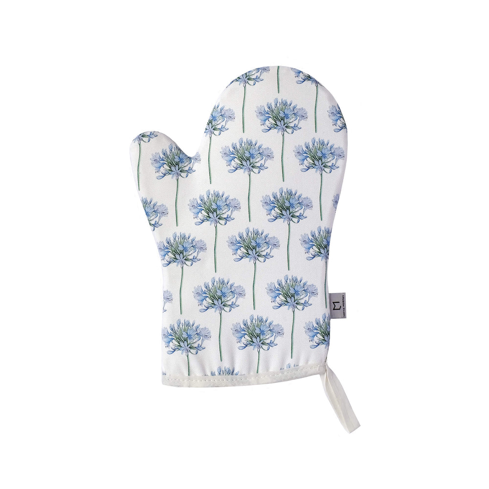 Agapanthus floral oven mitt