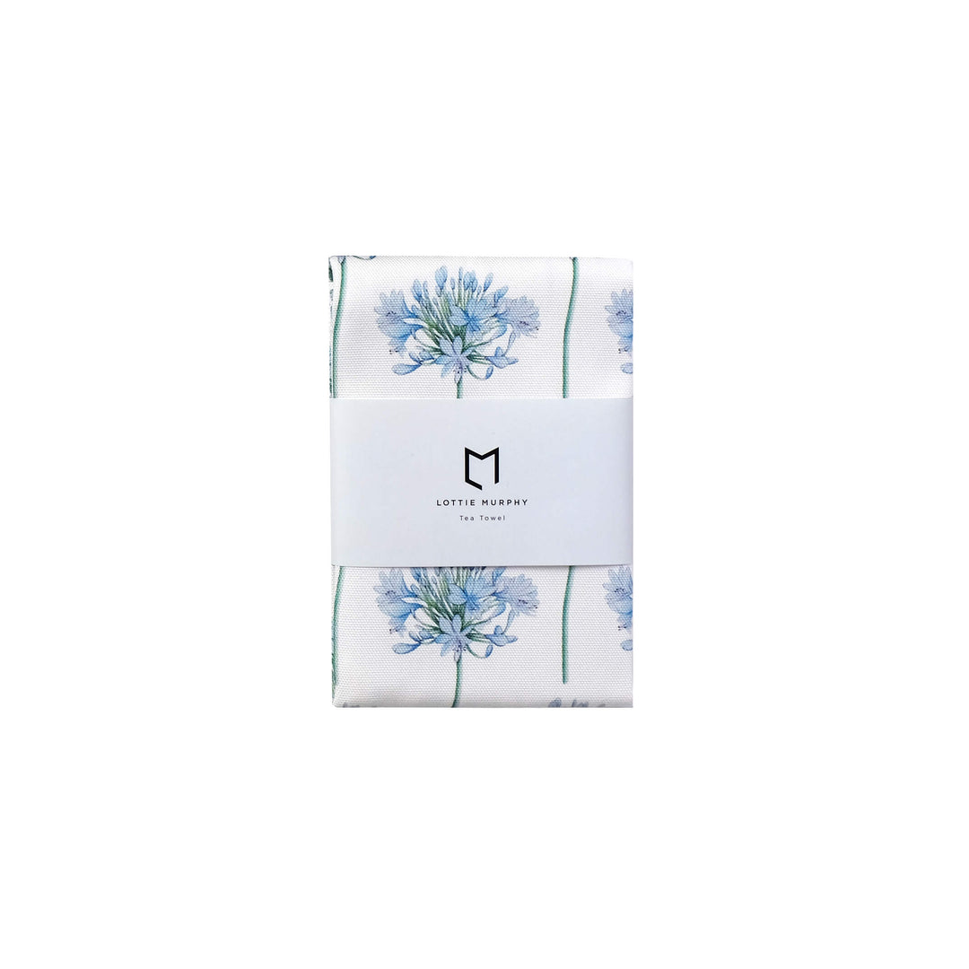 agapanthus tea towel