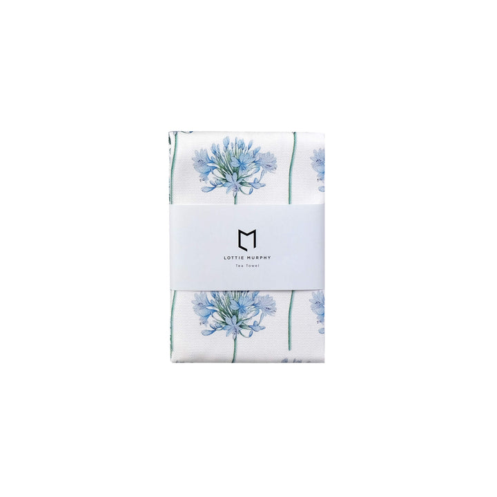 agapanthus tea towel