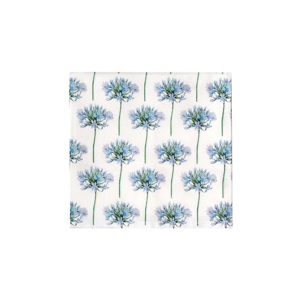 blue agapanthus cotton napkins