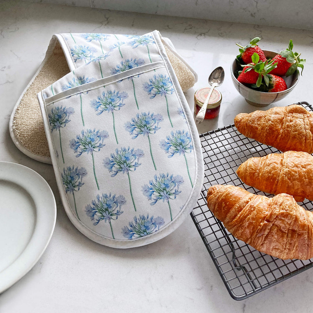 Agapanthus Double Oven Glove