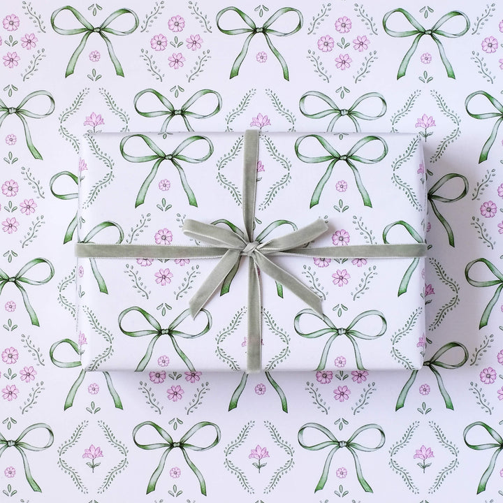 Bow wrapping paper