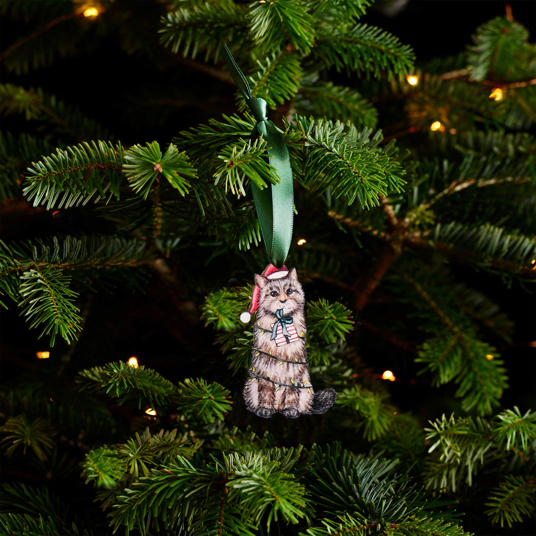 Cat Christmas Tree Decoration