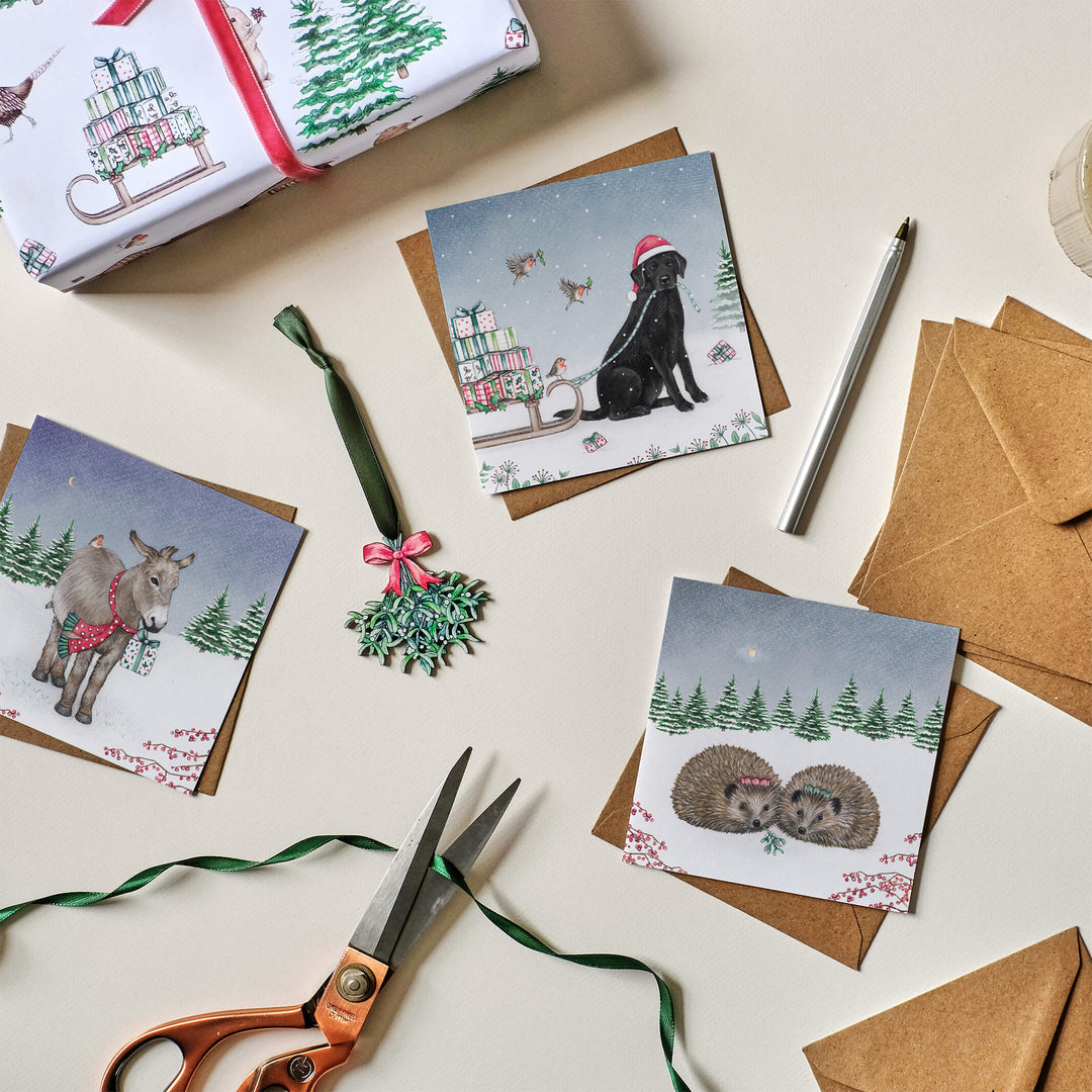Labrador & Presents Christmas Card Pack