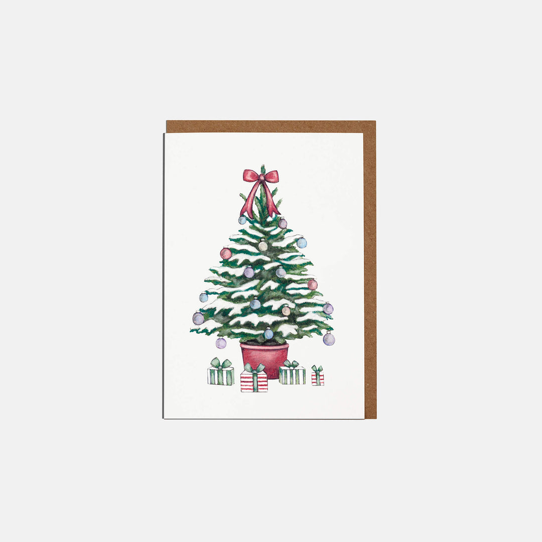 christmas tree mini christmas card