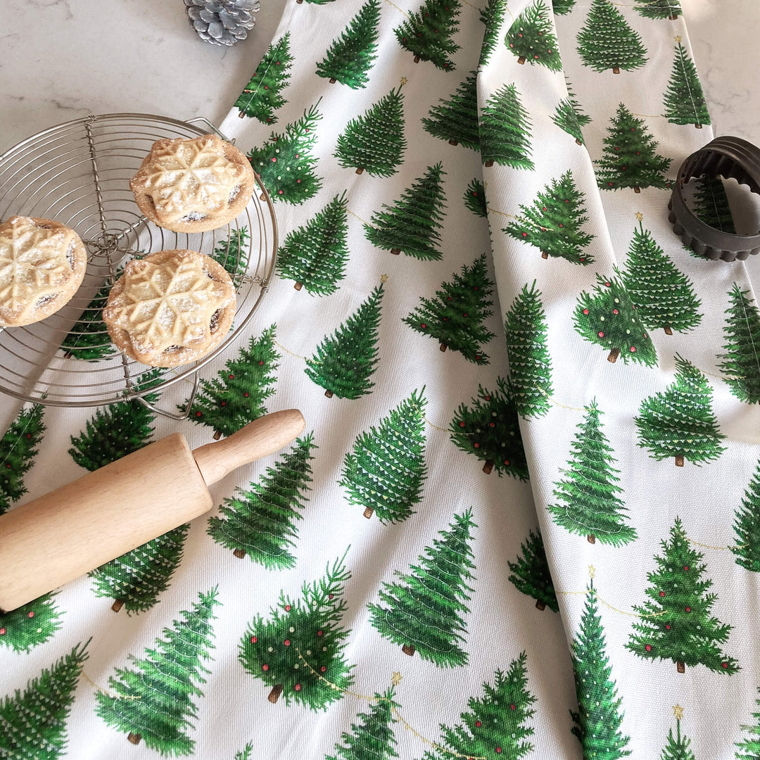 christmas tree tea towel