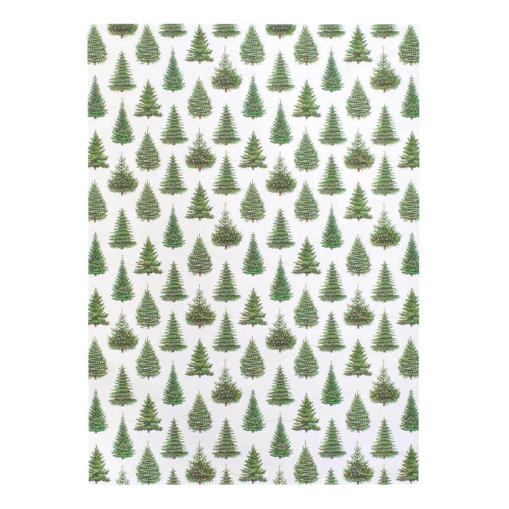 Christmas tree wrapping paper