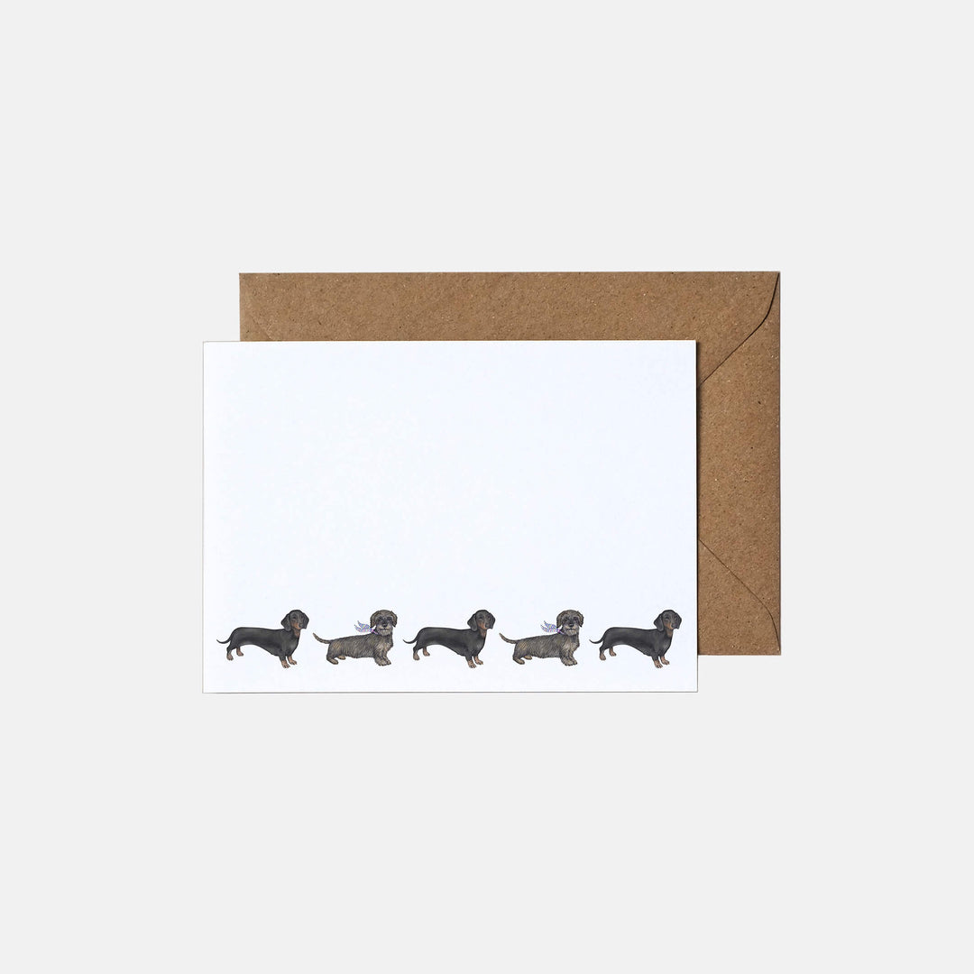 dachshund dog note cards