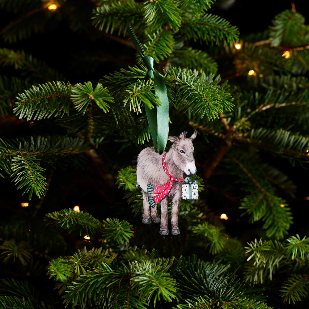 donkey christmas tree decoration