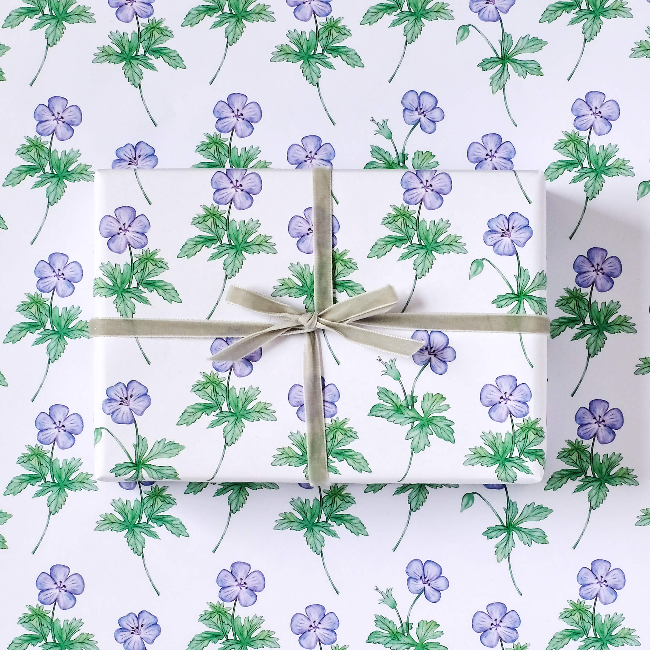 Geranium Floral Wrapping Paper – LOTTIE MURPHY