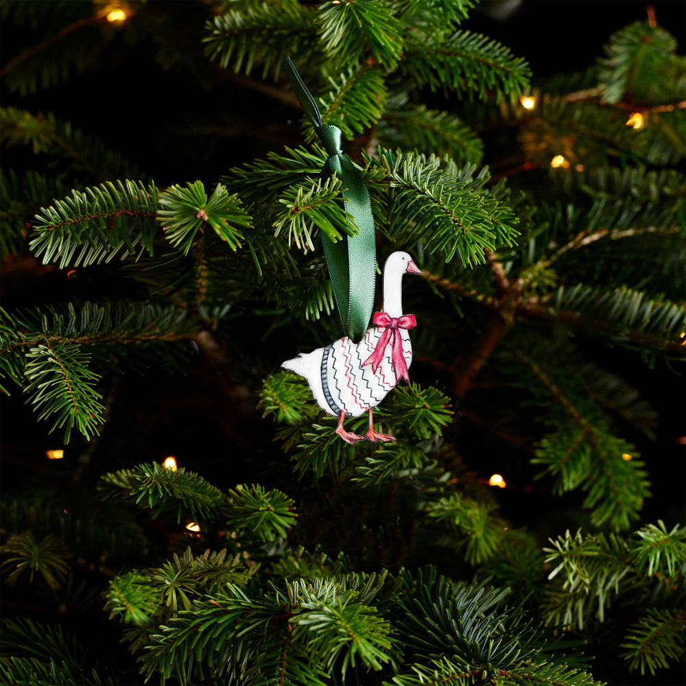 goose christmas tree decoration